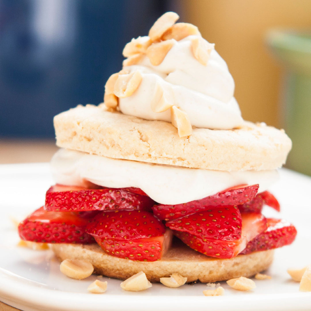 VIDEO RECIPE: Peanut Butter Strawberry Shortcakes