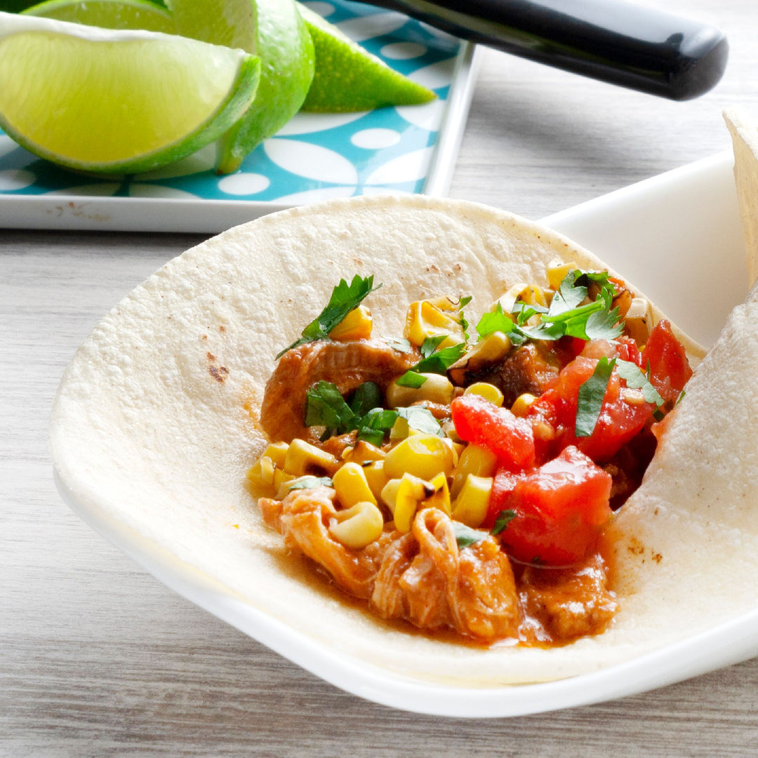 VIDEO RECIPE: Peanut Butter Pulled Pork Tacos