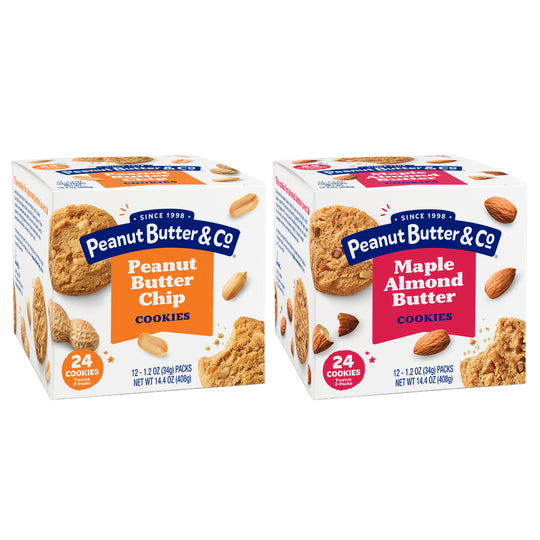 Peanut Butter Chip & Maple Almond Butter Cookies Variety Pack