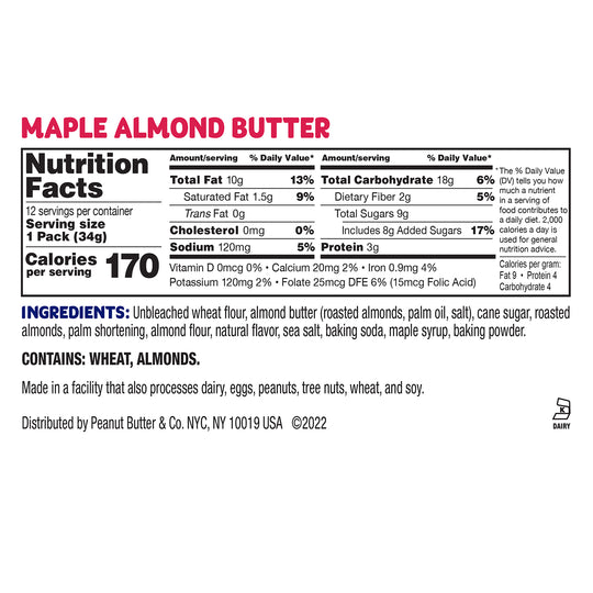 Peanut Butter Chip & Maple Almond Butter Cookies Variety Pack